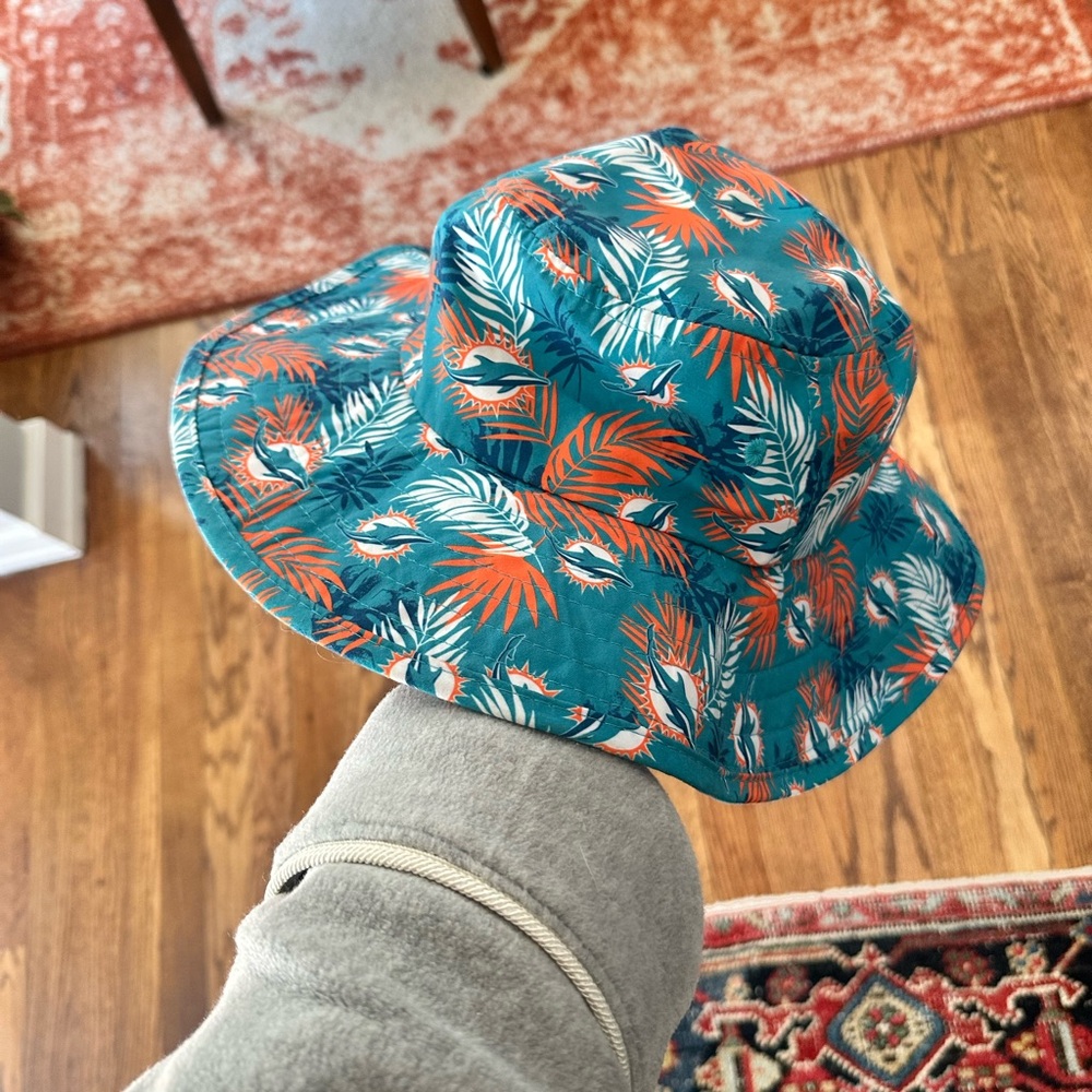 Miami Dolphins Tropical Bucket Hat Sun Hat